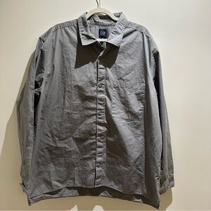 GAP Gray Button-Up Shirt